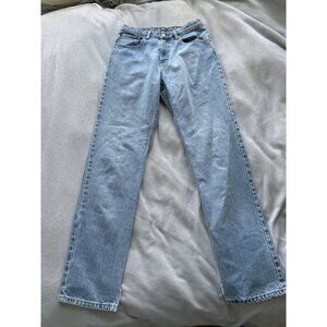 Vtg Polo Ralph Lauren Jeans Womens 10 x 33 Relaxed Straight Leg‎ Light Wash Mom